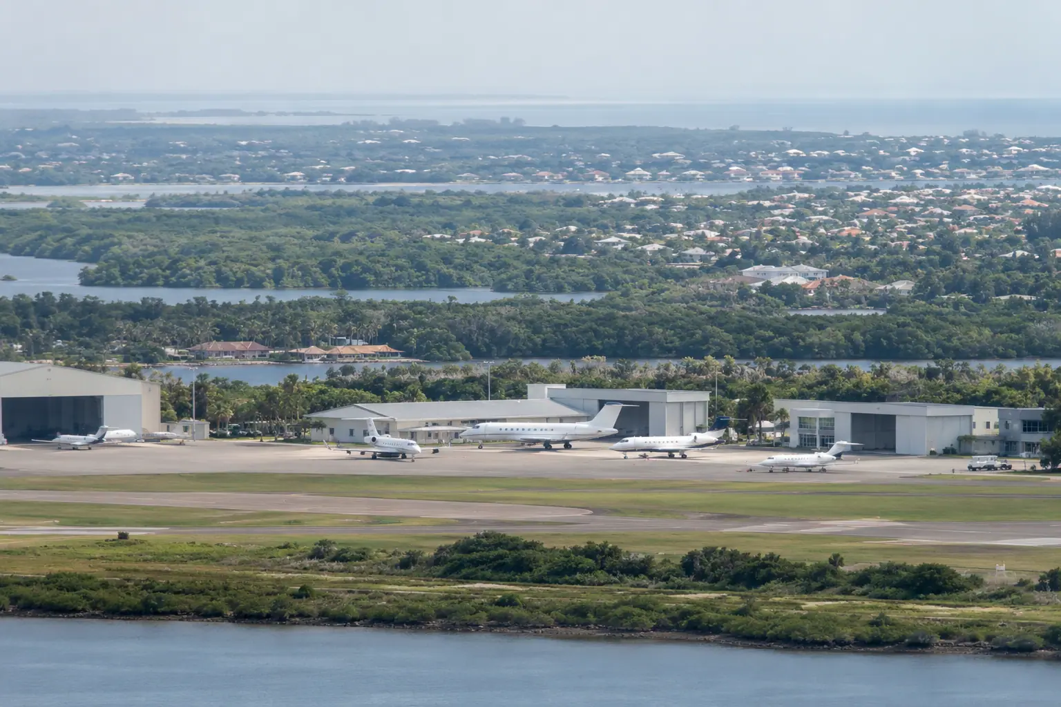 Private jets at Teterboro Airport