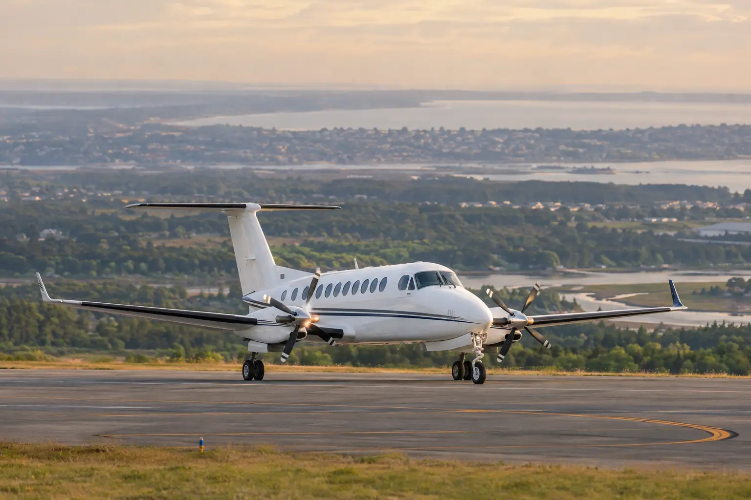Turboprop on the ramp