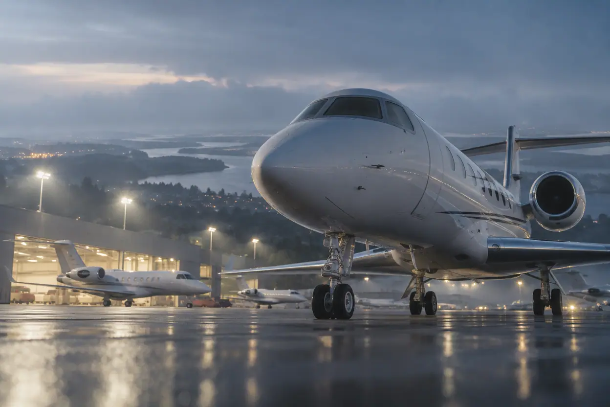 Private jets at Chicago Midway International Airport