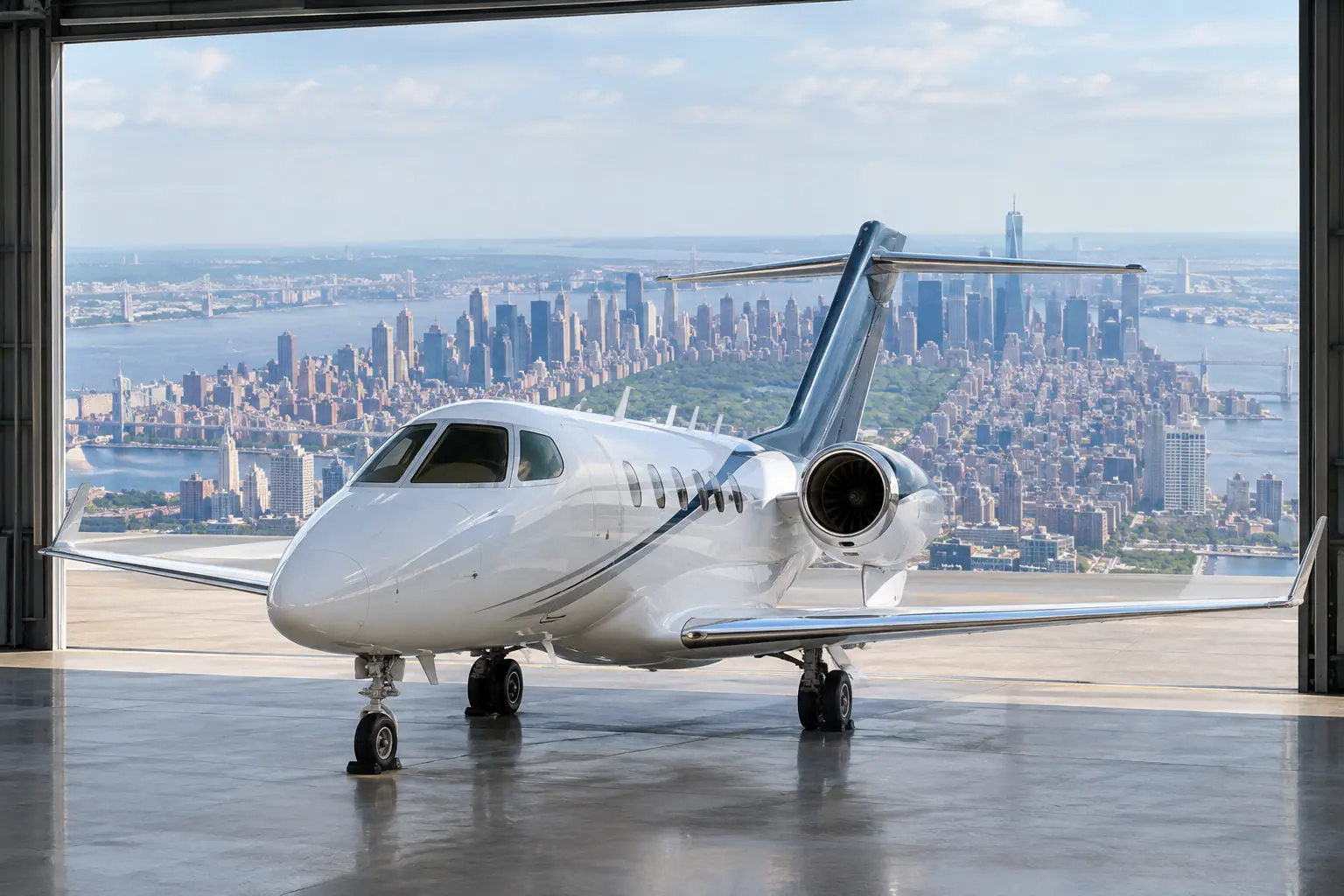 Private jet in New York