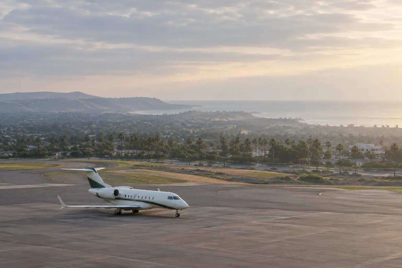 Private jet in Los Angeles